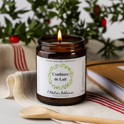 Bougie parfumée artisanale Confiture de Lait L'Atelier Adhémar