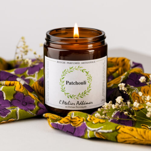 Bougie parfumée artisanale Patchouli L'Atelier Adhémar