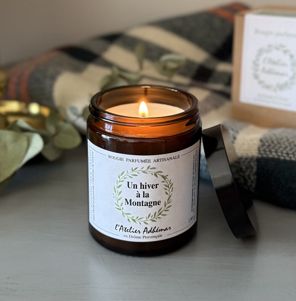Bougie parfumée artisanale Un hiver à la Montagne L'Atelier Adhémar - 16