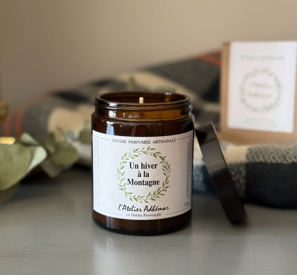 Bougie parfumée artisanale Un hiver à la Montagne L'Atelier Adhémar - 12